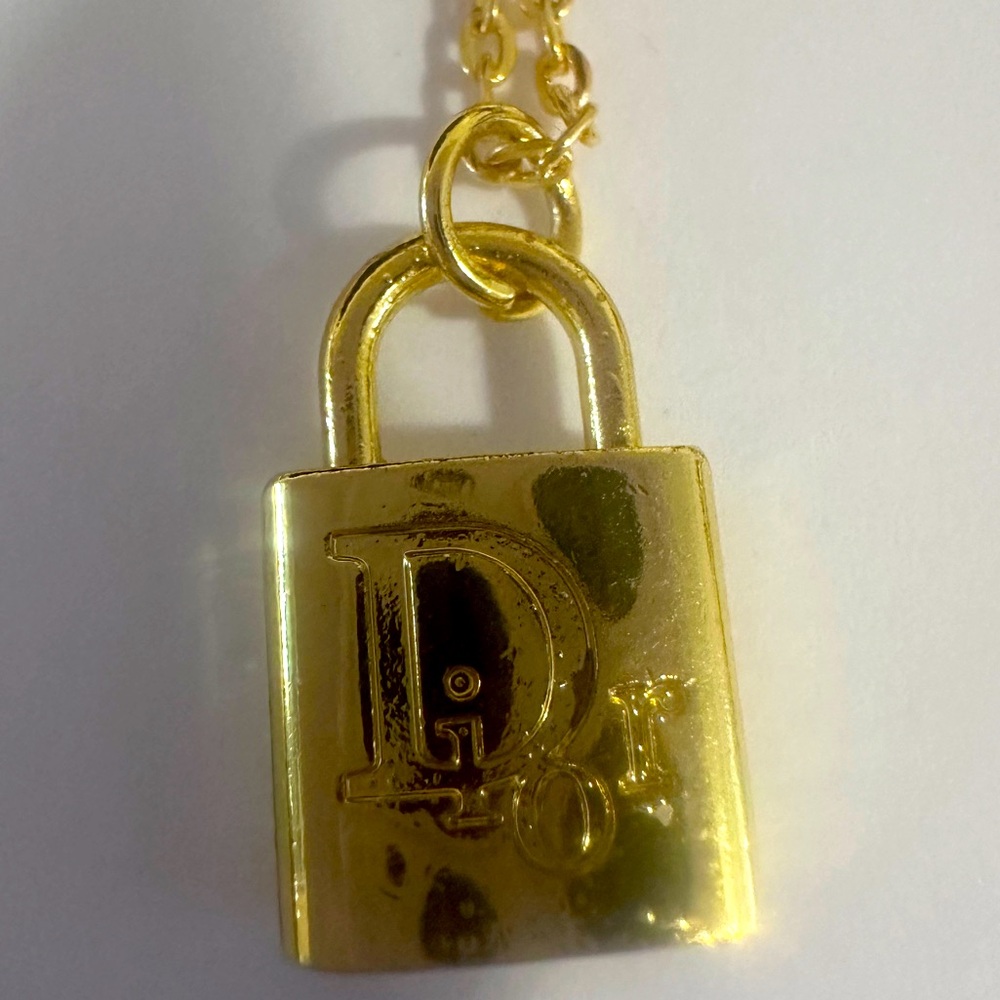 Dior Lock Pendant on Chain